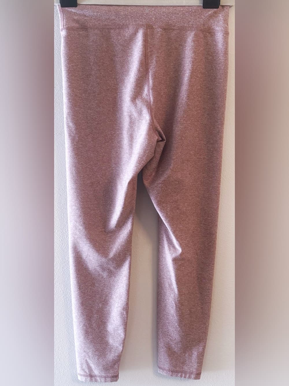 Old Navy Pink Heathered High Rise Active Leggings M Stretch Athletic - Thumbnail 2