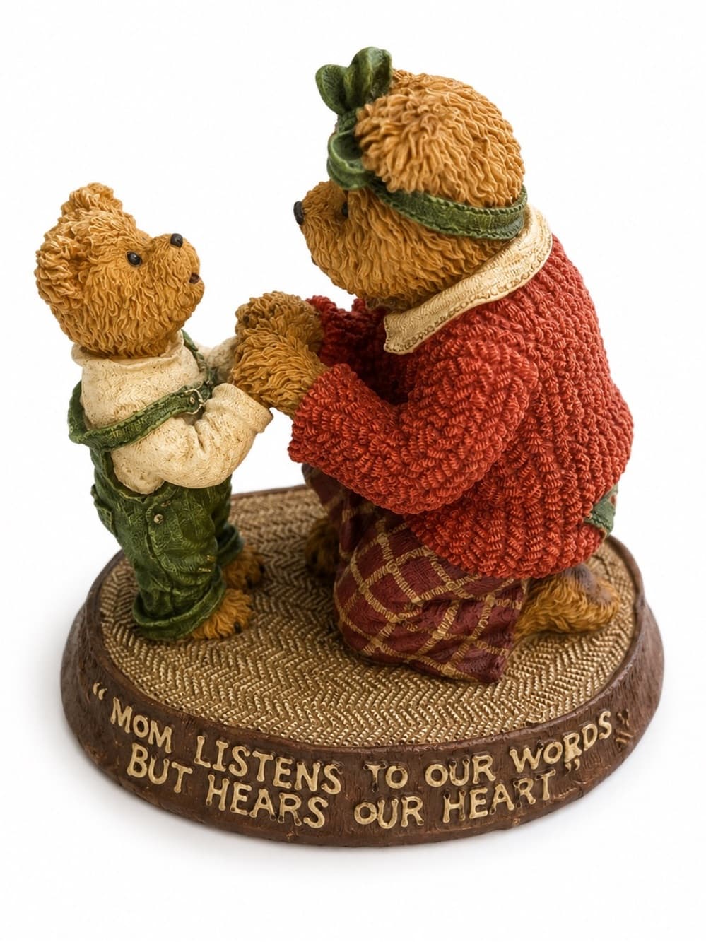 Boyds Bears Mom Listens To Our Words Figurine Bearstone Collection - Thumbnail 6