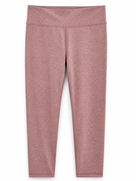 Old Navy Pink Heathered High Rise Active Leggings M Stretch Athletic - Thumbnail 9