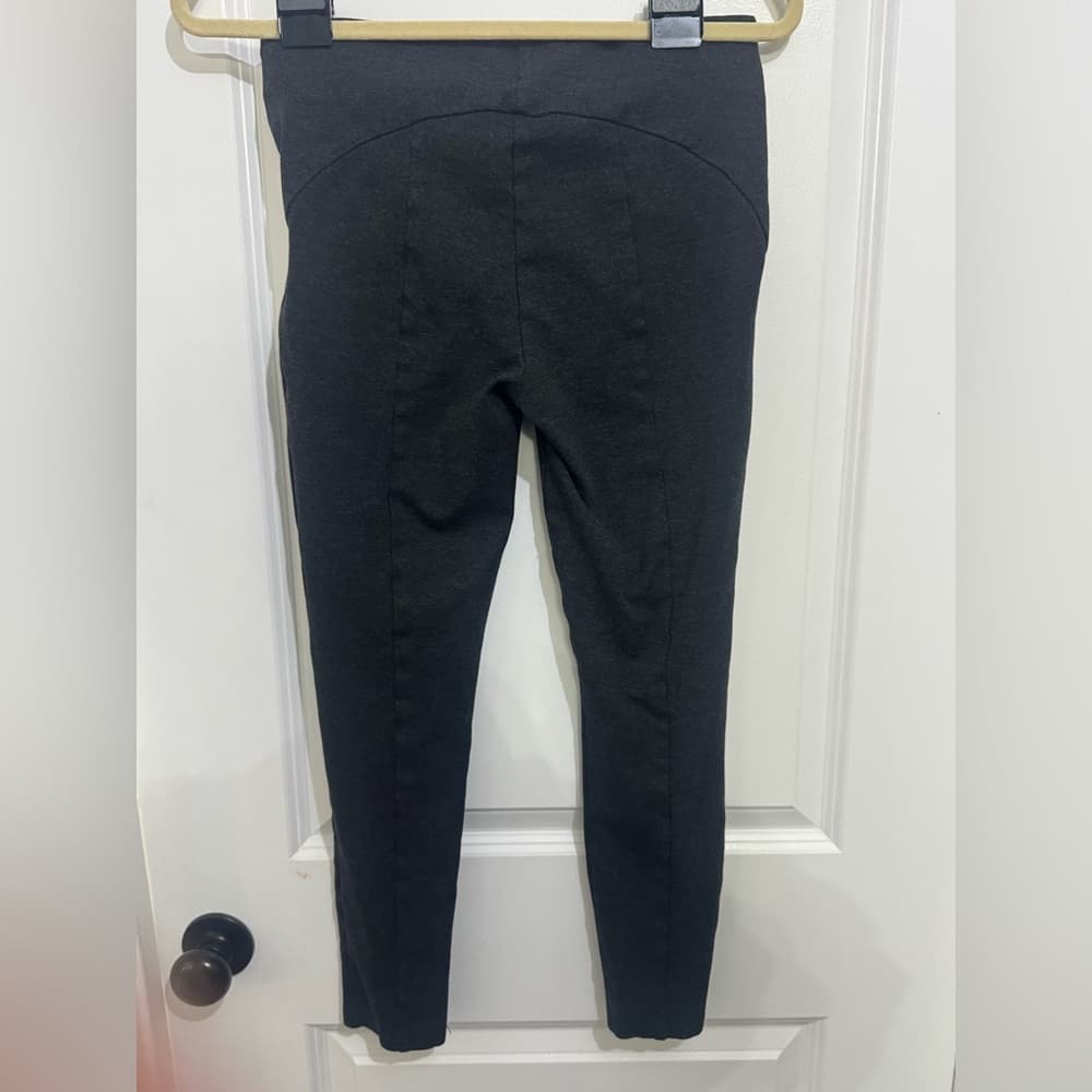 Ann Taylor Black Pull On Leggings Size 4 Slim Fit Stretch Rayon Workwear - Thumbnail 2