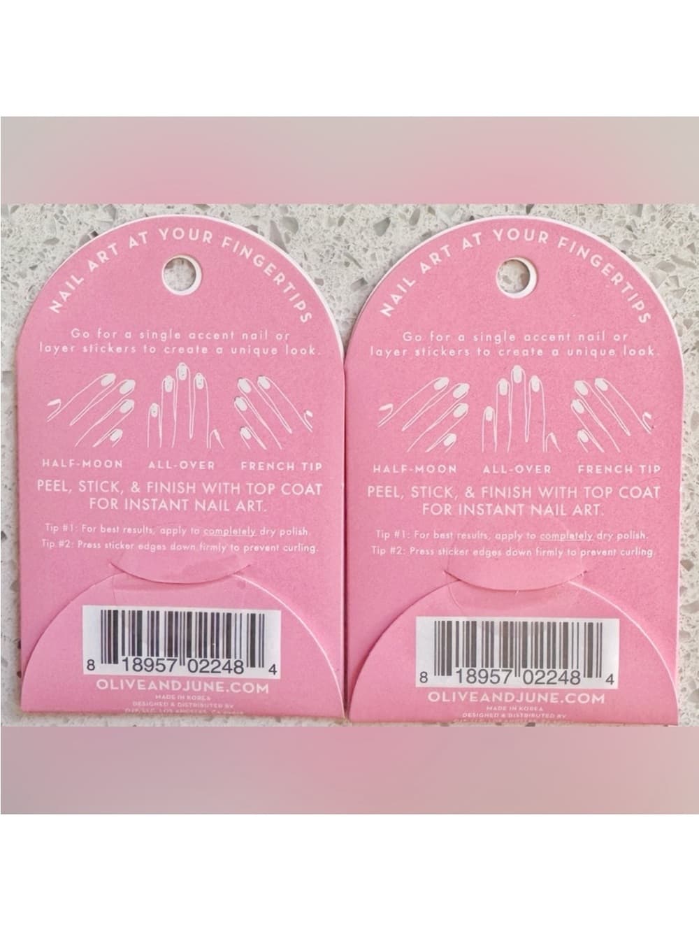 Olive & June Pink Summer Nail Art Stickers 2 Pack NWT - Thumbnail 4