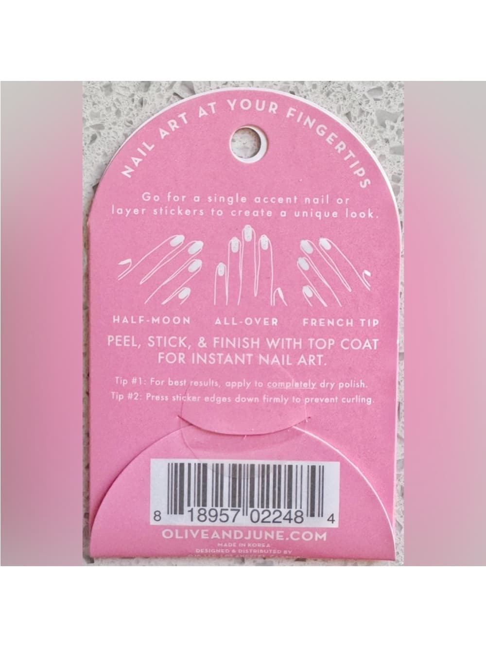 Olive & June Pink Summer Nail Art Stickers 2 Pack NWT - Thumbnail 3