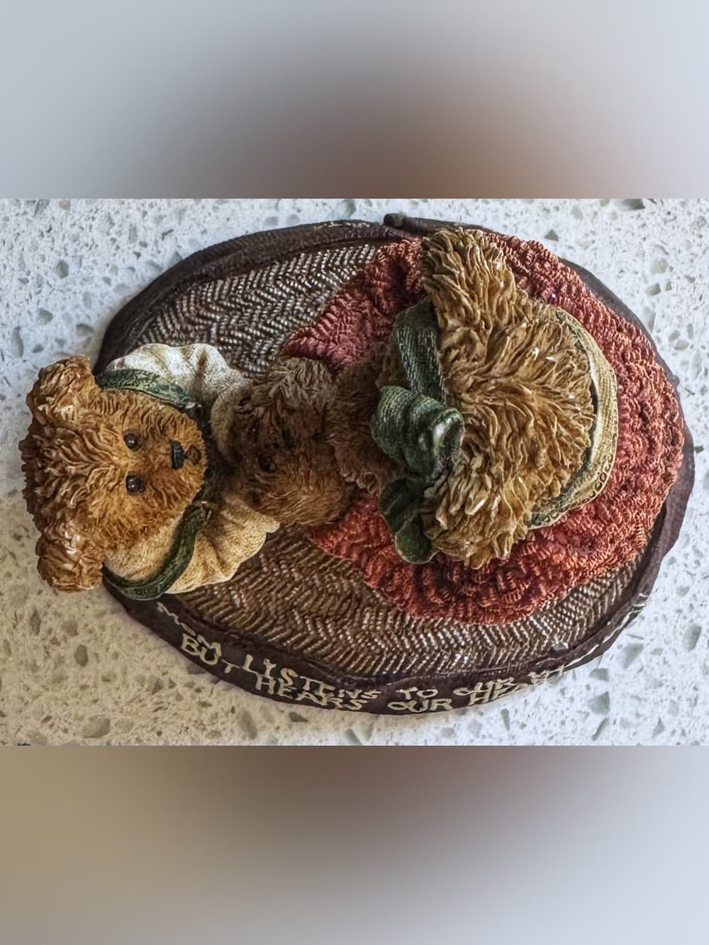 Boyds Bears Mom Listens To Our Words Figurine Bearstone Collection - Thumbnail 3