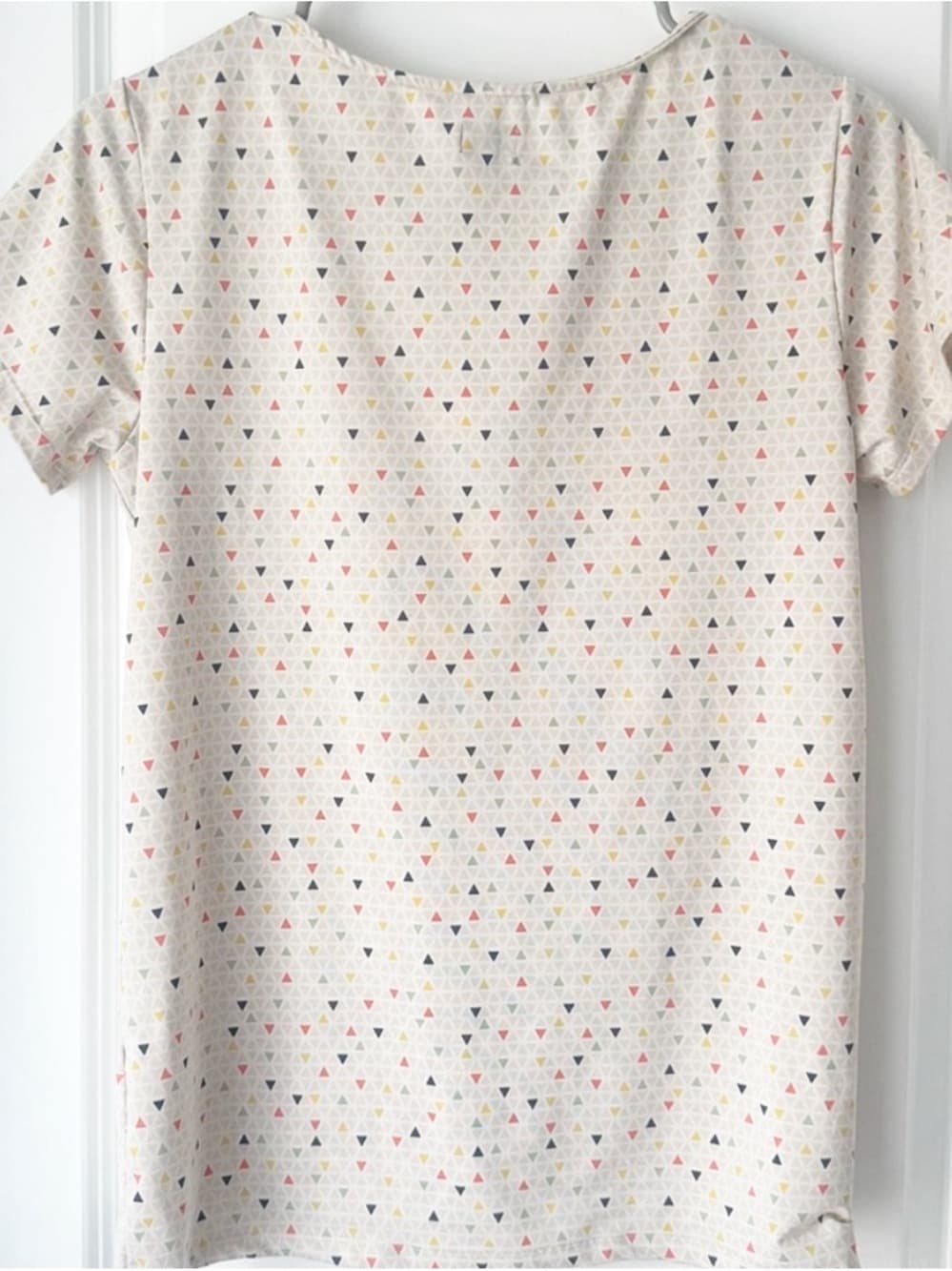 Elle Studio Beige Relaxed Fit Short Sleeve Tee Medium Neutral - Thumbnail 2