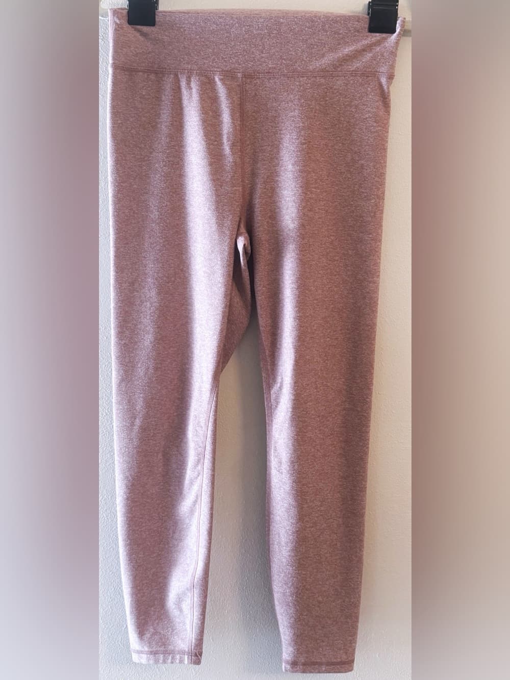 Old Navy Pink Heathered High Rise Active Leggings M Stretch Athletic