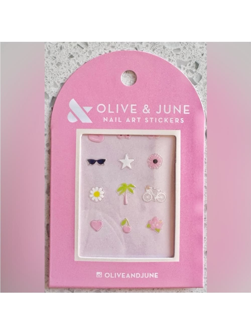 Olive & June Pink Summer Nail Art Stickers 2 Pack NWT - Thumbnail 2