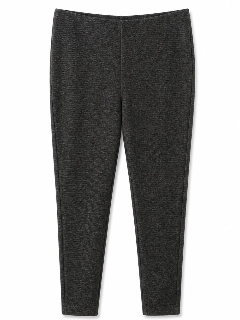 J. Jill Women's Black Ponte Knit Leggings Textured Stretch Pull On Petite LP - Thumbnail 7