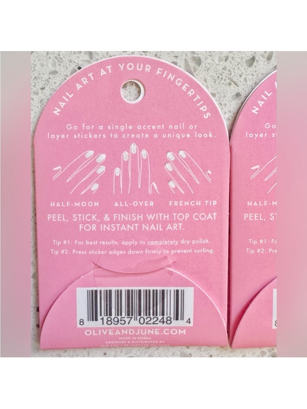 Olive & June Pink Summer Nail Art Stickers 2 Pack NWT - Thumbnail 5