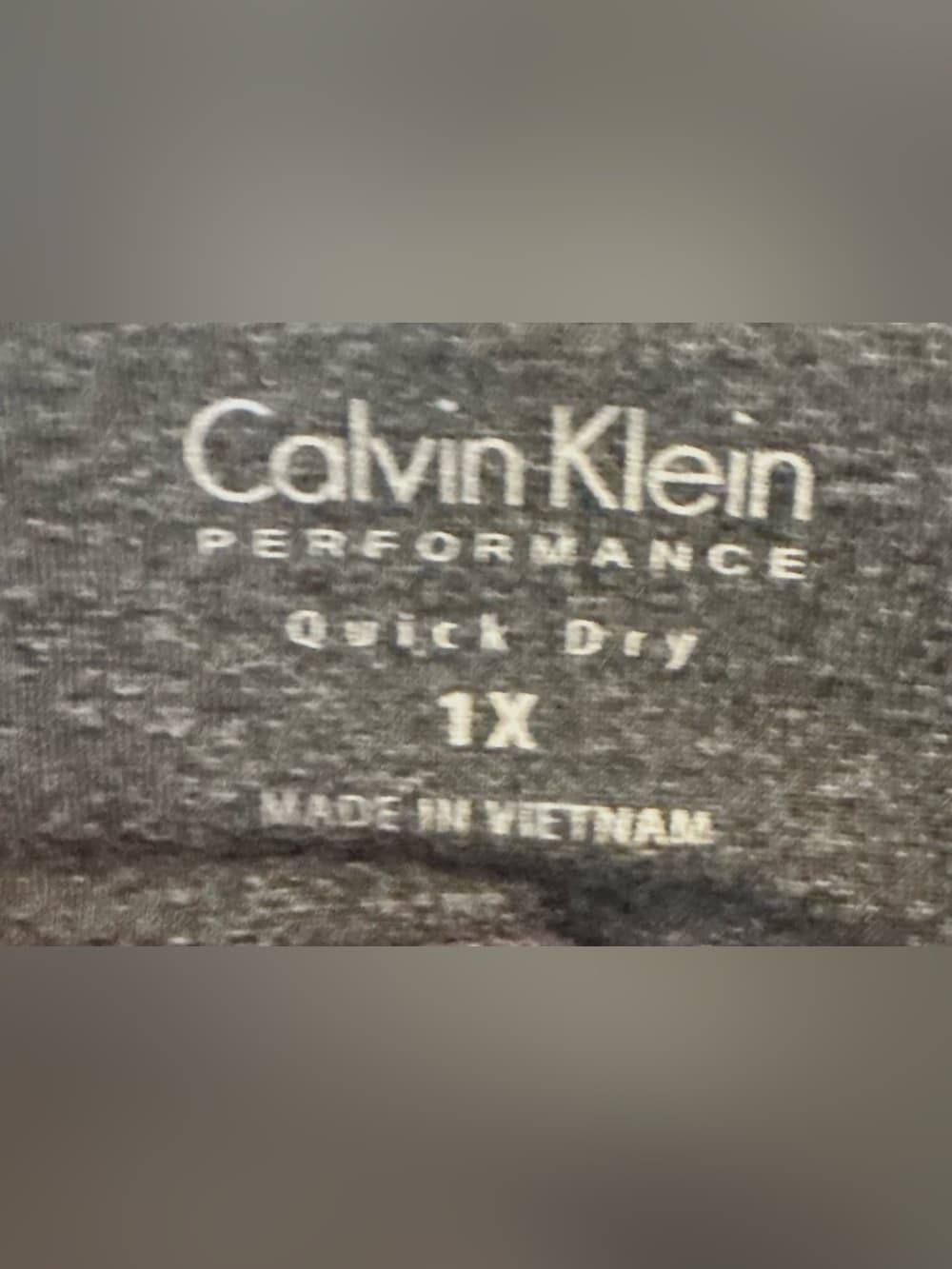 Calvin Klein Gray Performance Leggings 1X Plus Quick Dry Athletic - Thumbnail 5