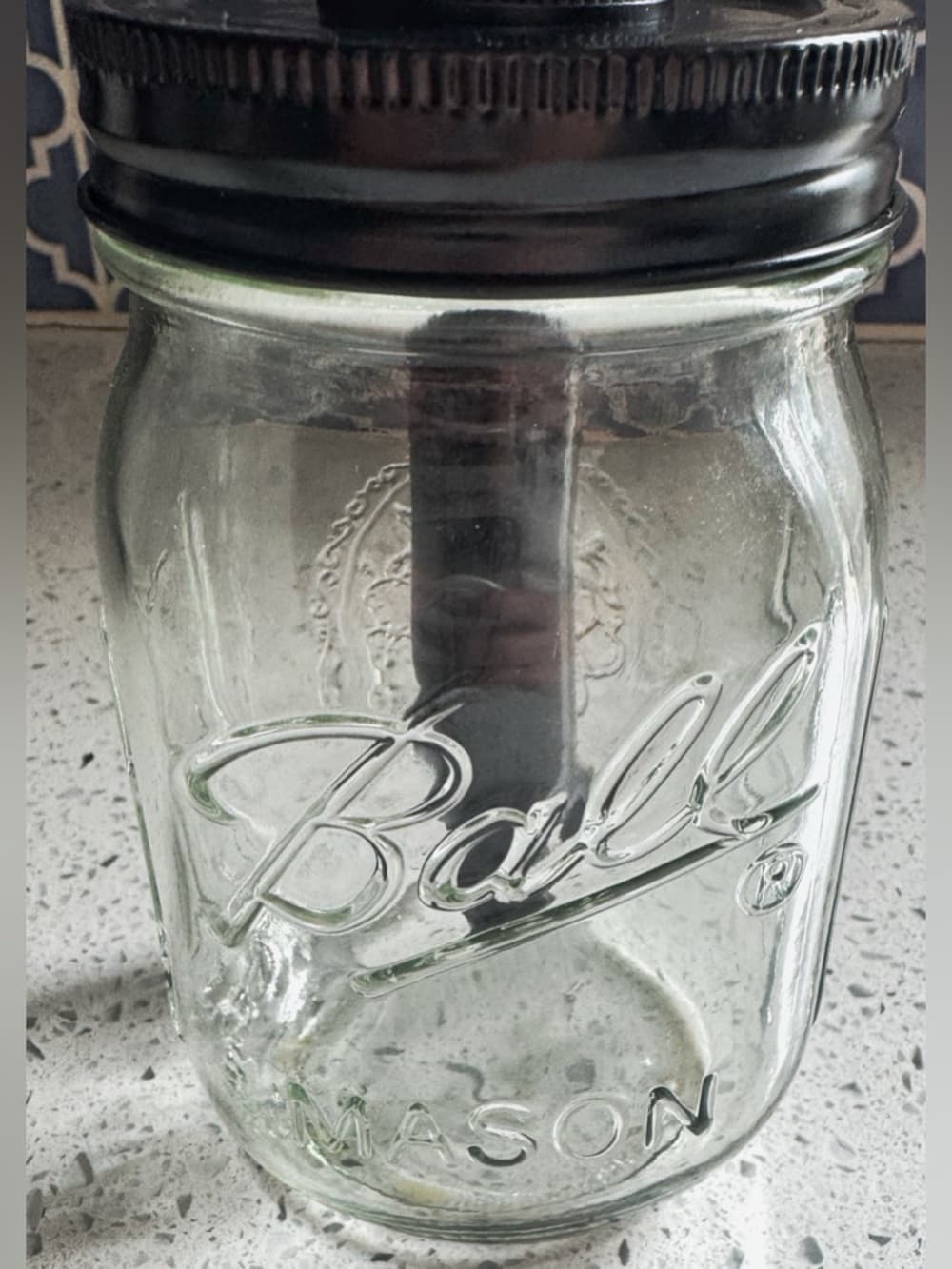 Mason Jar Soap Dispenser Set of 2 Rustic Farmhouse Kitchen Bathroom - Thumbnail 4