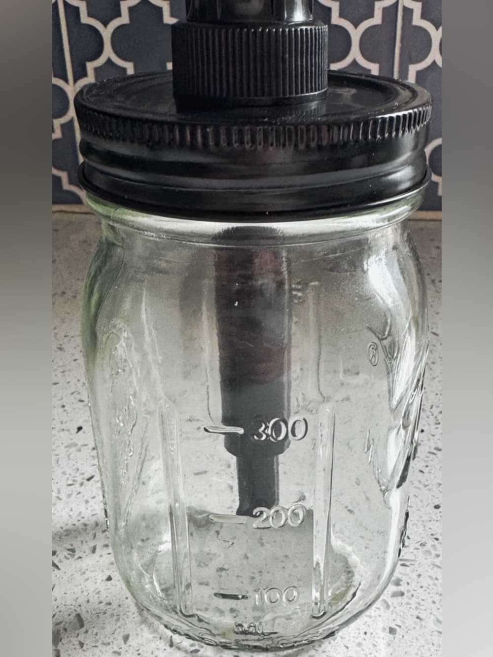 Mason Jar Soap Dispenser Set of 2 Rustic Farmhouse Kitchen Bathroom - Thumbnail 3