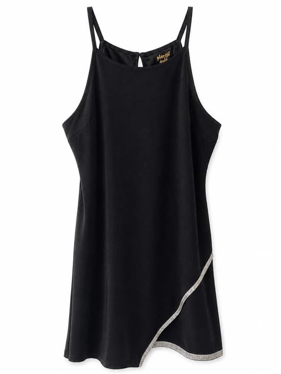 Planet Gold Women's Black Rhinestone Embellished Slip Dress NWT Size XXXL - Thumbnail 9