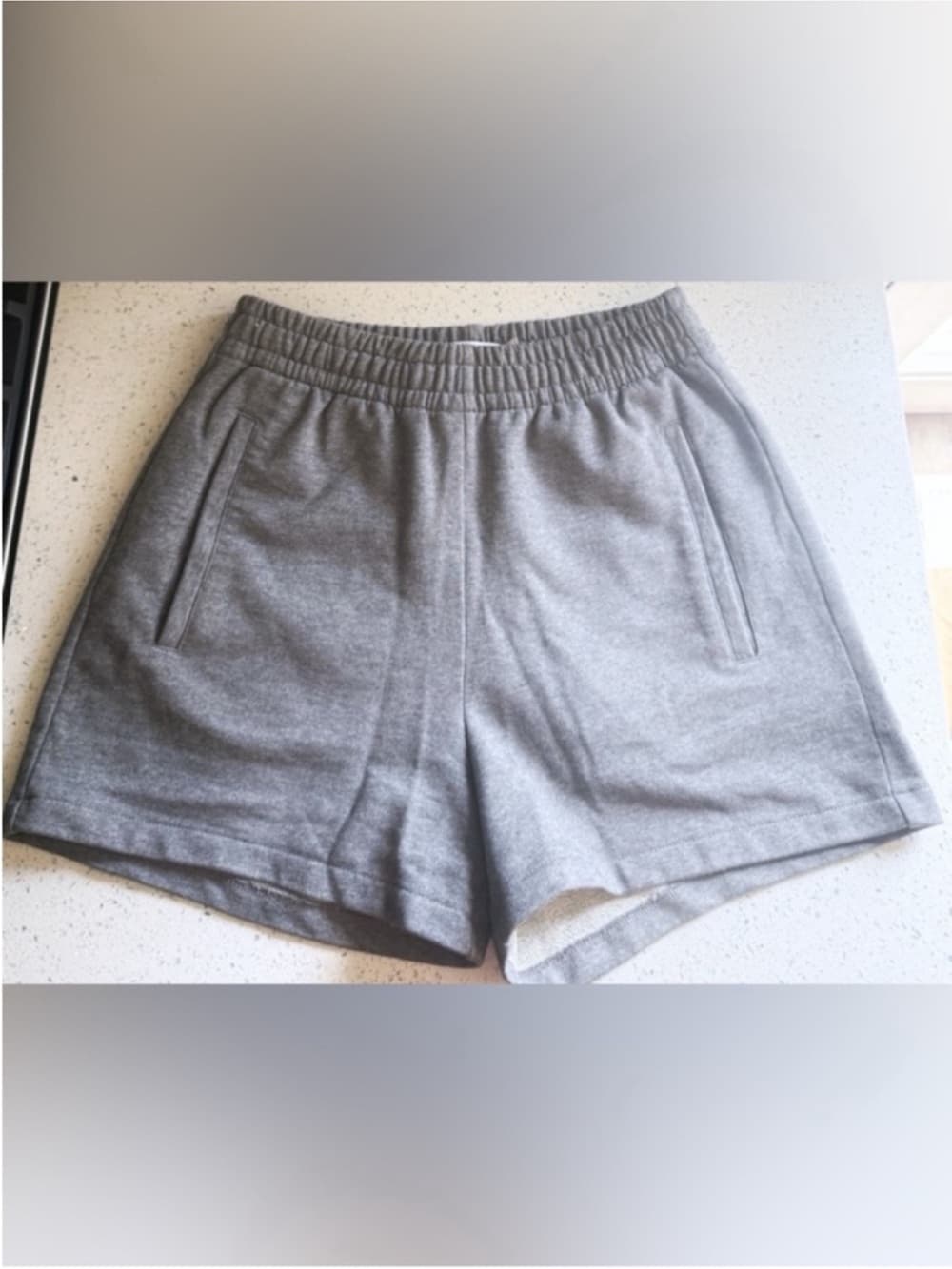 Calvin Klein Heather Gray Lounge Shorts S Athletic Elastic Waist