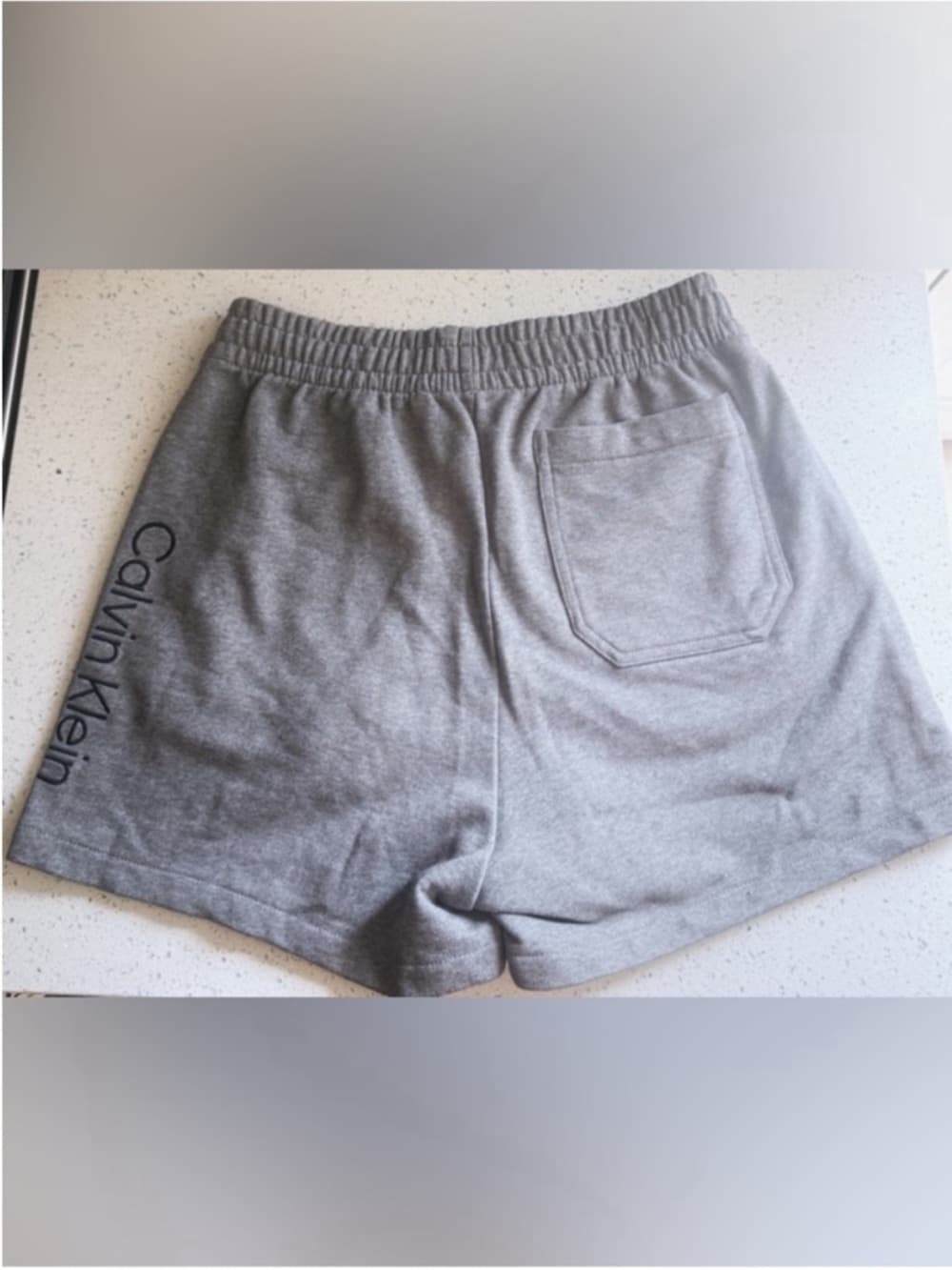 Calvin Klein Heather Gray Lounge Shorts S Athletic Elastic Waist - Thumbnail 2