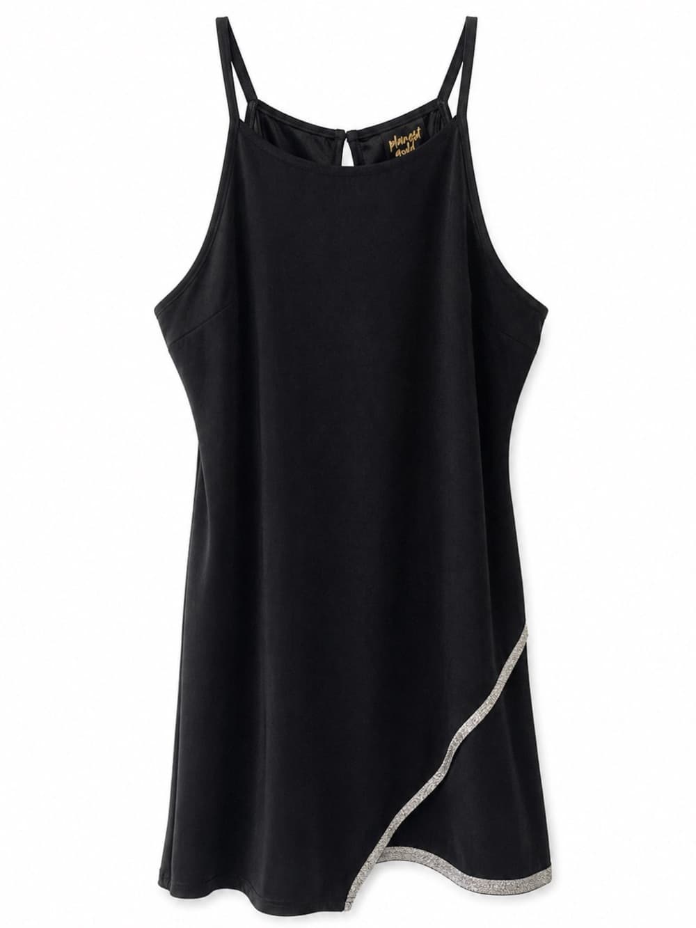 Planet Gold Women's Black Rhinestone Embellished Slip Dress NWT Size XXXL - Thumbnail 8
