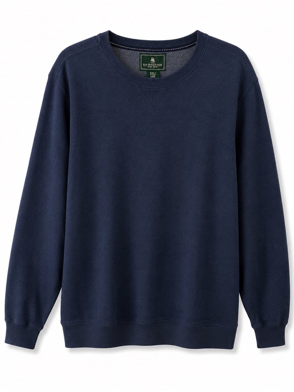 NWT G.H. Bass Navy Mountain Fleece Crewneck Sweater XXL - Thumbnail 12