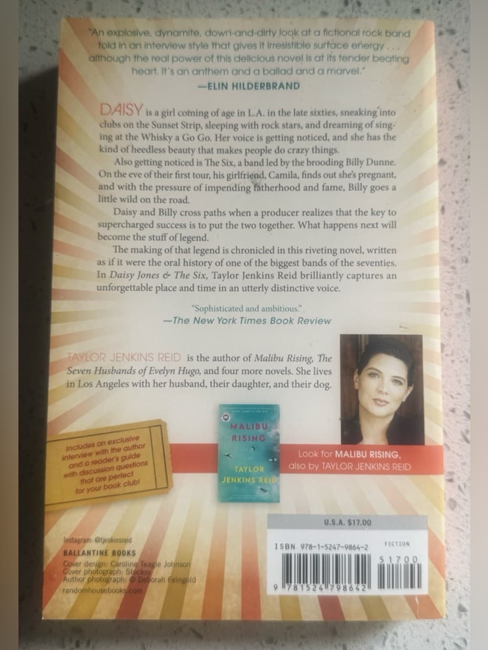 Daisy Jones & The Six Paperback Taylor Jenkins Reid Novel - Thumbnail 2