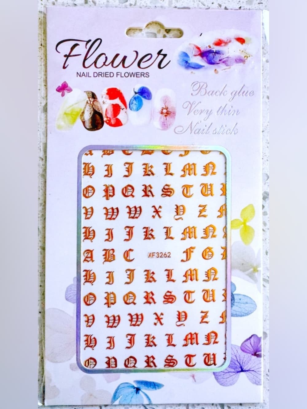 Nail Decal Sticker Set 8 Pack Floral Rhinestone Nail Art Stickers New