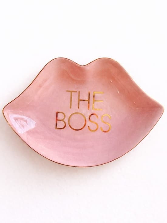 Ashland Pink Lips The Boss Ring Dish Jewelry Trinket Holder Vanity Decor - Thumbnail 6