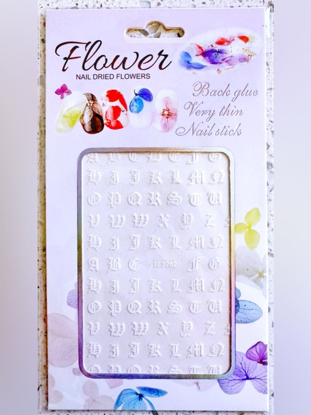Nail Decal Sticker Set 8 Pack Floral Rhinestone Nail Art Stickers New - Thumbnail 8