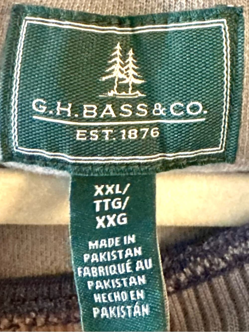 NWT G.H. Bass Navy Mountain Fleece Crewneck Sweater XXL - Thumbnail 6