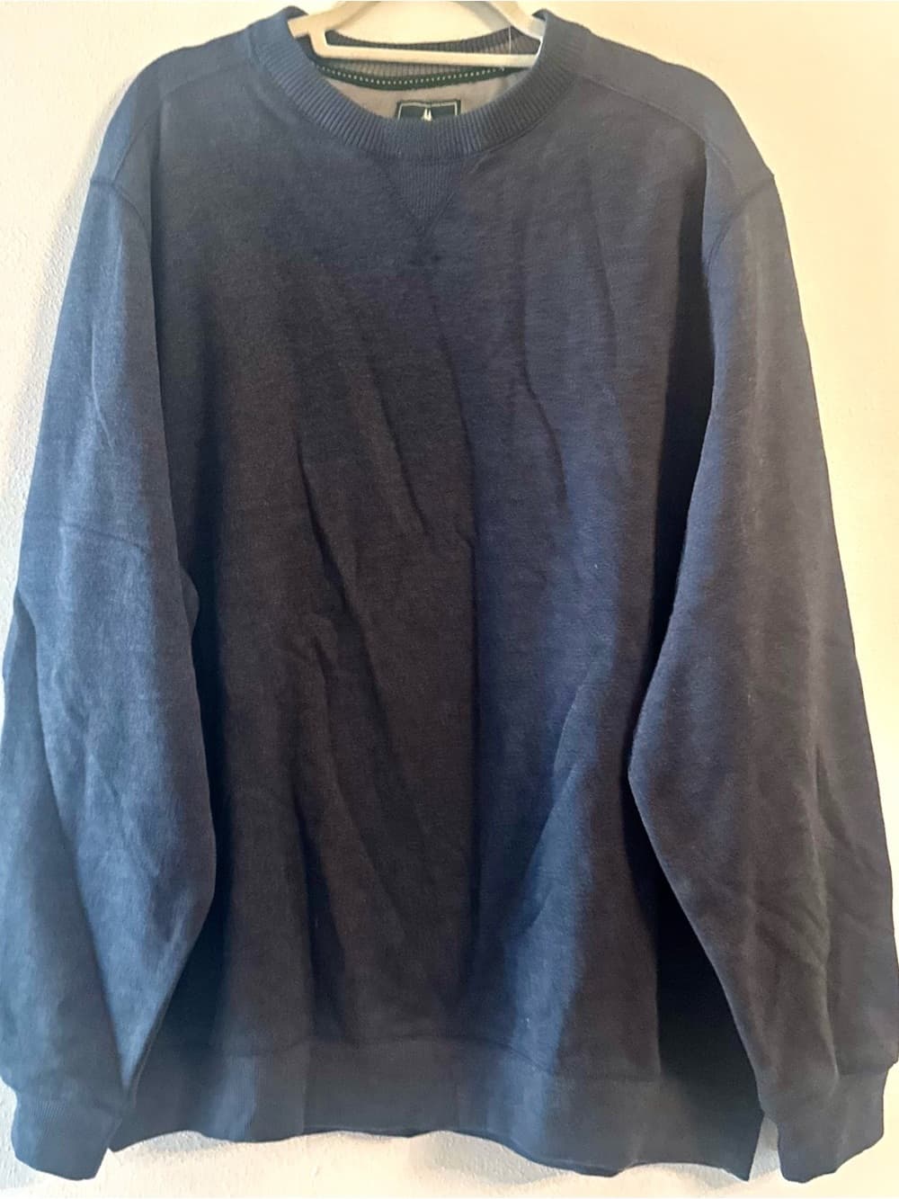 NWT G.H. Bass Navy Mountain Fleece Crewneck Sweater XXL