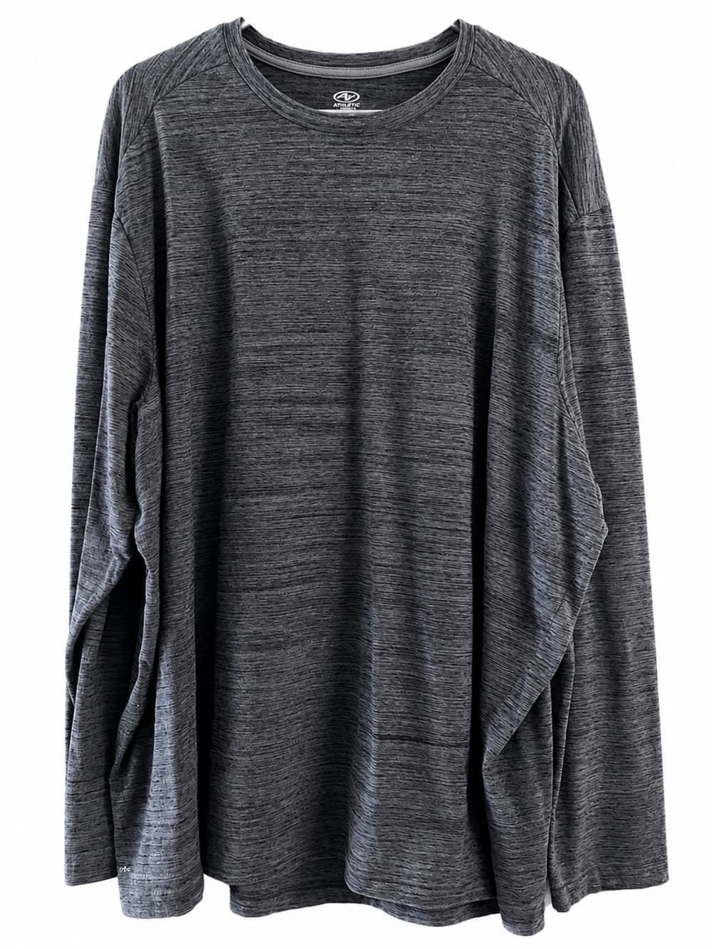 Athletic Works Men's Gray Space Dye Performance Long Sleeve Tee 3XL Big & Tall - Thumbnail 7