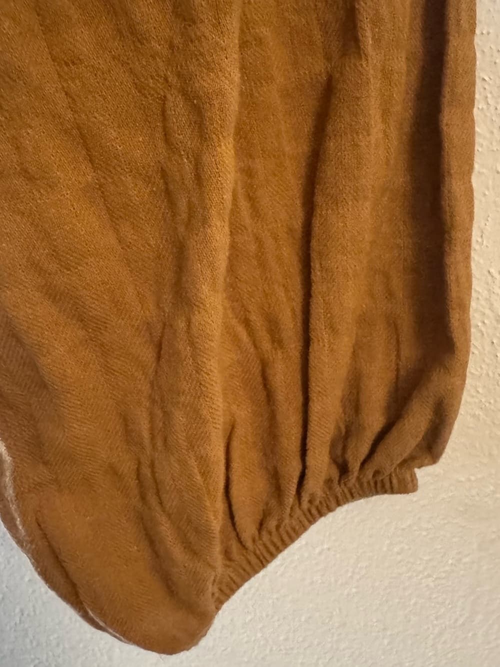 Wild Fable Plus Size 2X Caramel Puff Sleeve Crop Top Ruched Neckline - Thumbnail 4