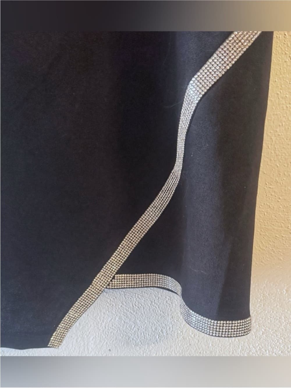 Planet Gold Women's Black Rhinestone Embellished Slip Dress NWT Size XXXL - Thumbnail 3