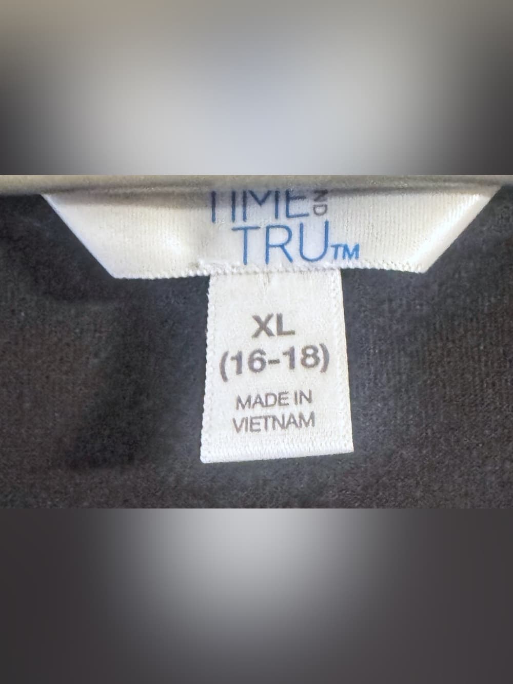 Time & Tru Black Cold Shoulder Long Sleeve Top XL Soft Casual - Thumbnail 3