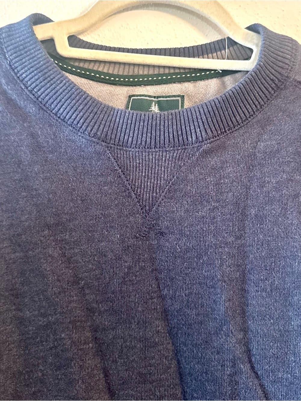 NWT G.H. Bass Navy Mountain Fleece Crewneck Sweater XXL - Thumbnail 3