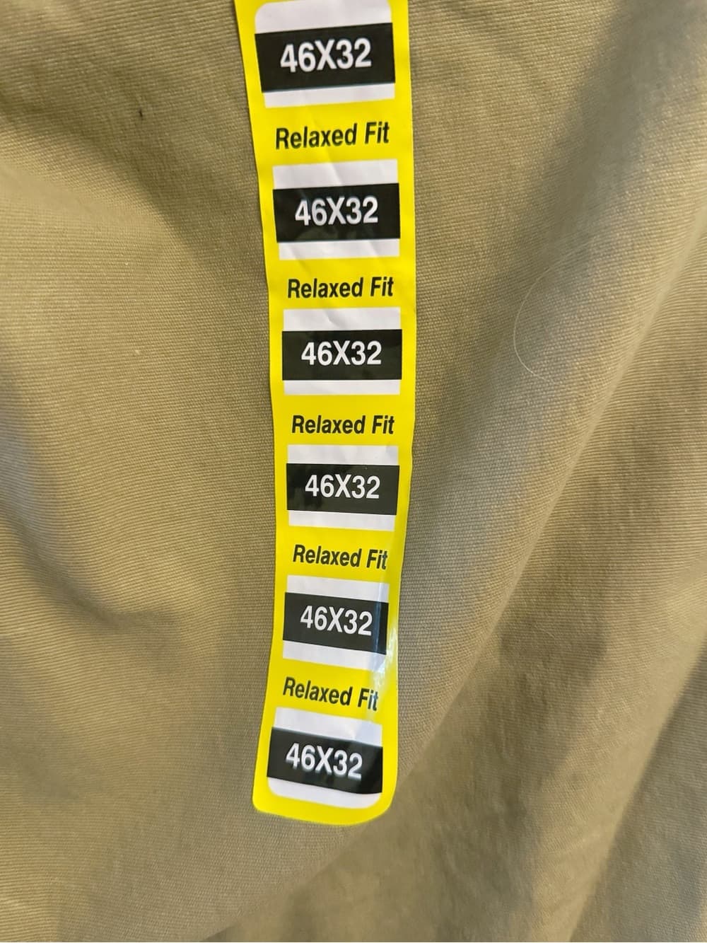 KEY Bowman Flex Work Pants 46x32 Relaxed Fit Khaki Stretch Utility - Thumbnail 3
