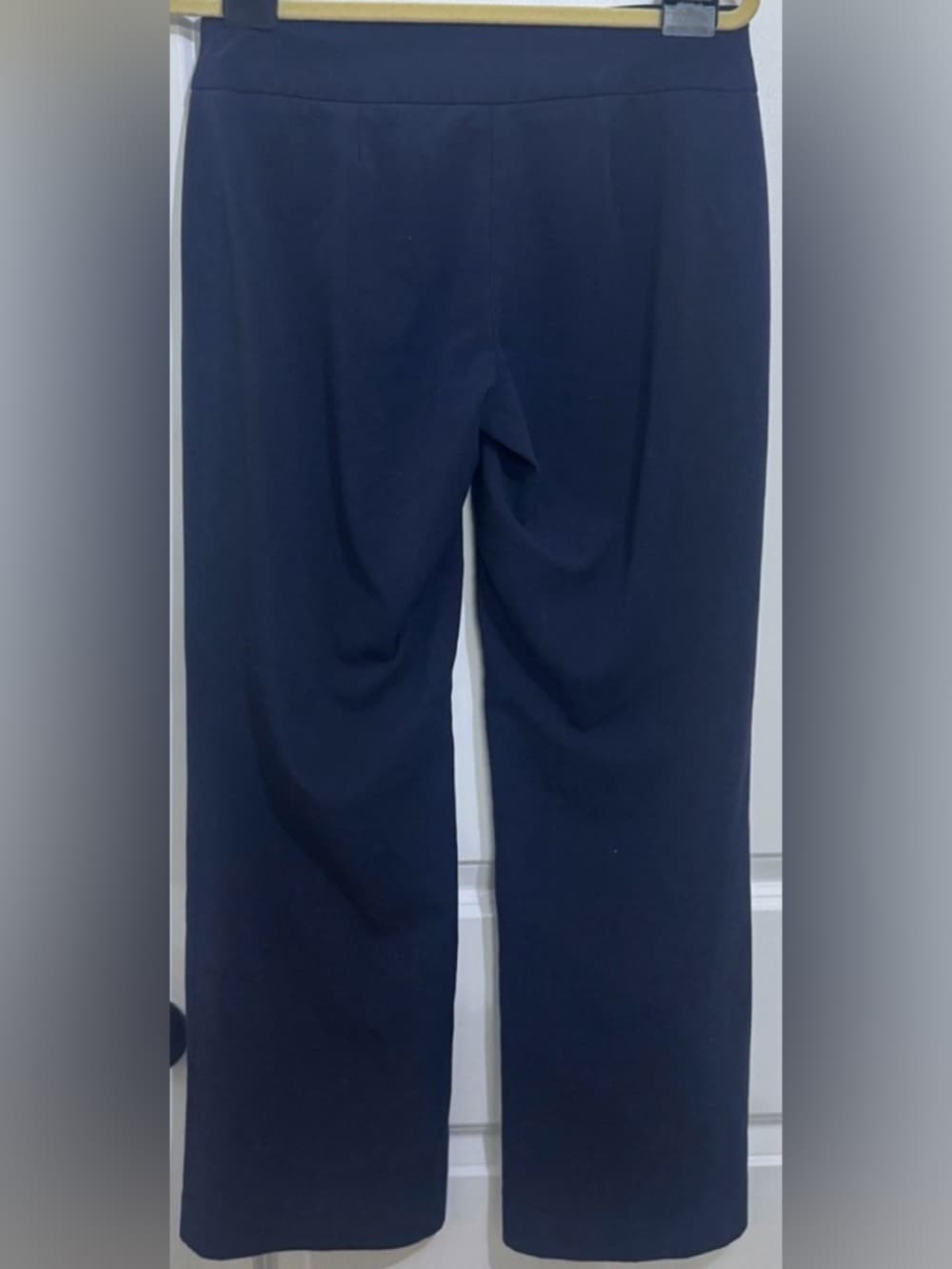 Covington Blue Straight Leg Pull On Pants 4P Petite Career Casual - Thumbnail 2