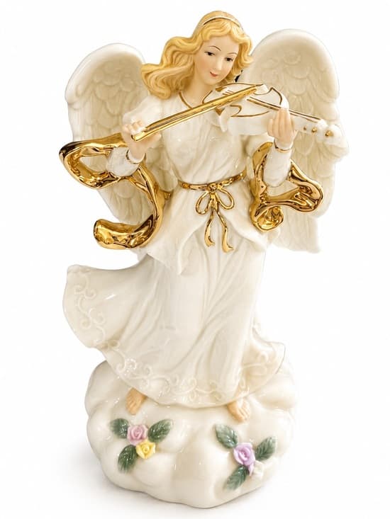 Sankyo Angel Violin Music Box Figurine 9.5 Inch - Thumbnail 8