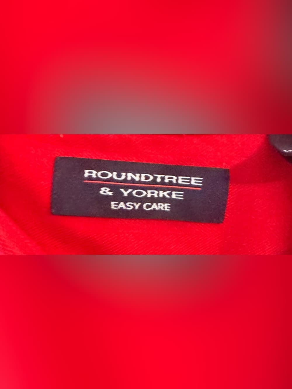 Roundtree & Yorke Red Easy Care Button Down Shirt 3X Big & Tall - Thumbnail 4