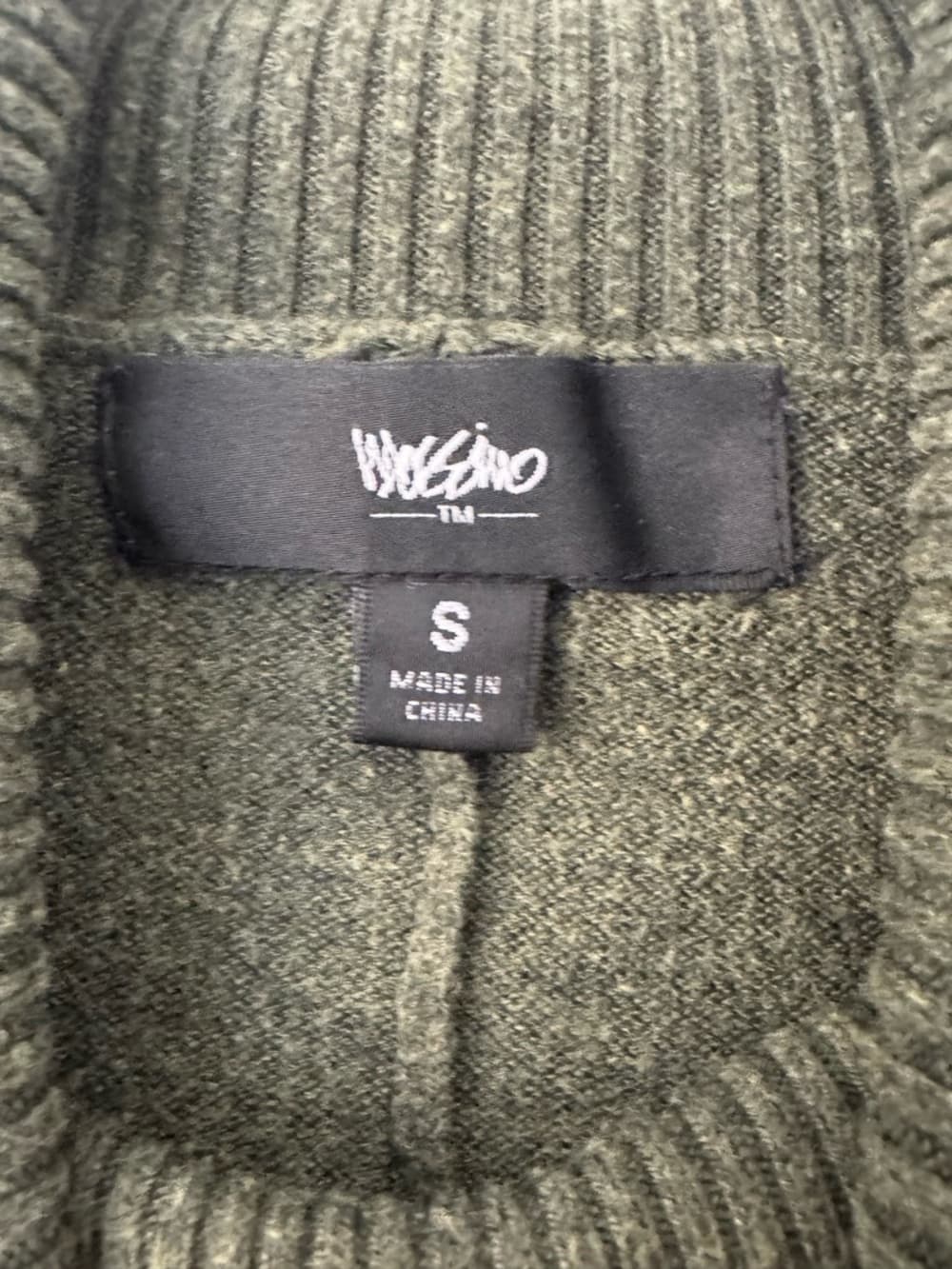 Mossimo Supply Co Women's Olive Green Turtleneck Oversized Sweater Size Small - Thumbnail 3