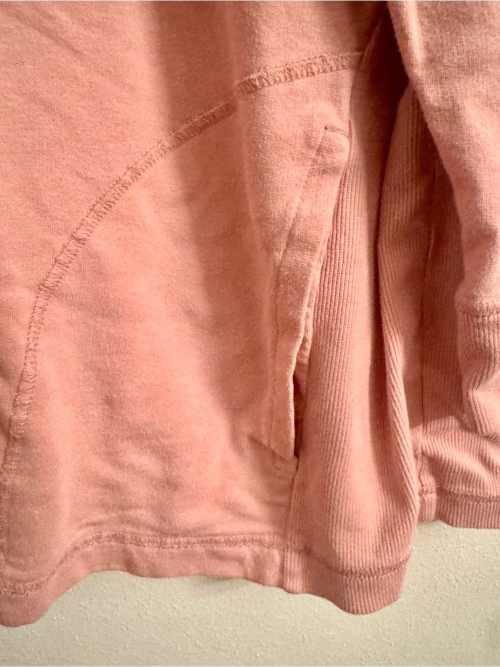Time and Tru Dusty Pink Funnel Neck Sweatshirt XXL Plus Size Oversized - Thumbnail 3