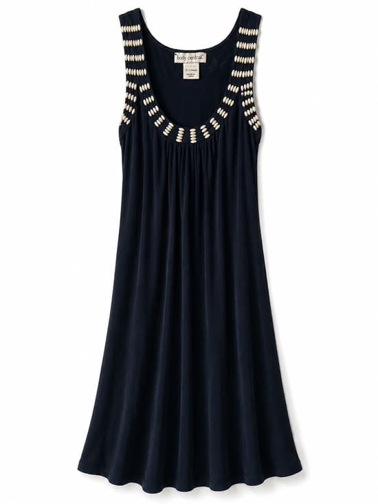 Body Central Women's Black Studded Embellished Sleeveless Midi Dress Size Small - Thumbnail 8