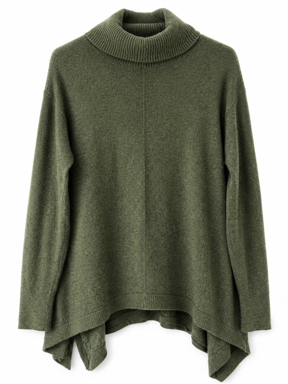 Mossimo Supply Co Women's Olive Green Turtleneck Oversized Sweater Size Small - Thumbnail 7