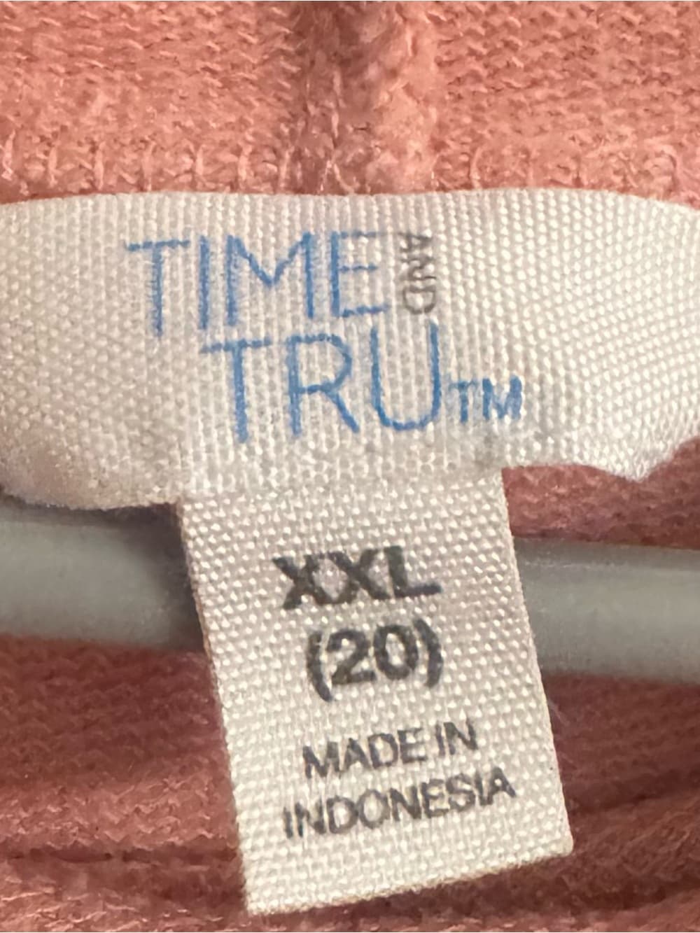 Time and Tru Dusty Pink Funnel Neck Sweatshirt XXL Plus Size Oversized - Thumbnail 4
