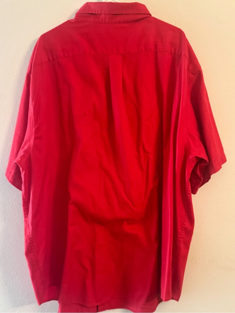Roundtree & Yorke Red Easy Care Button Down Shirt 3X Big & Tall - Thumbnail 2