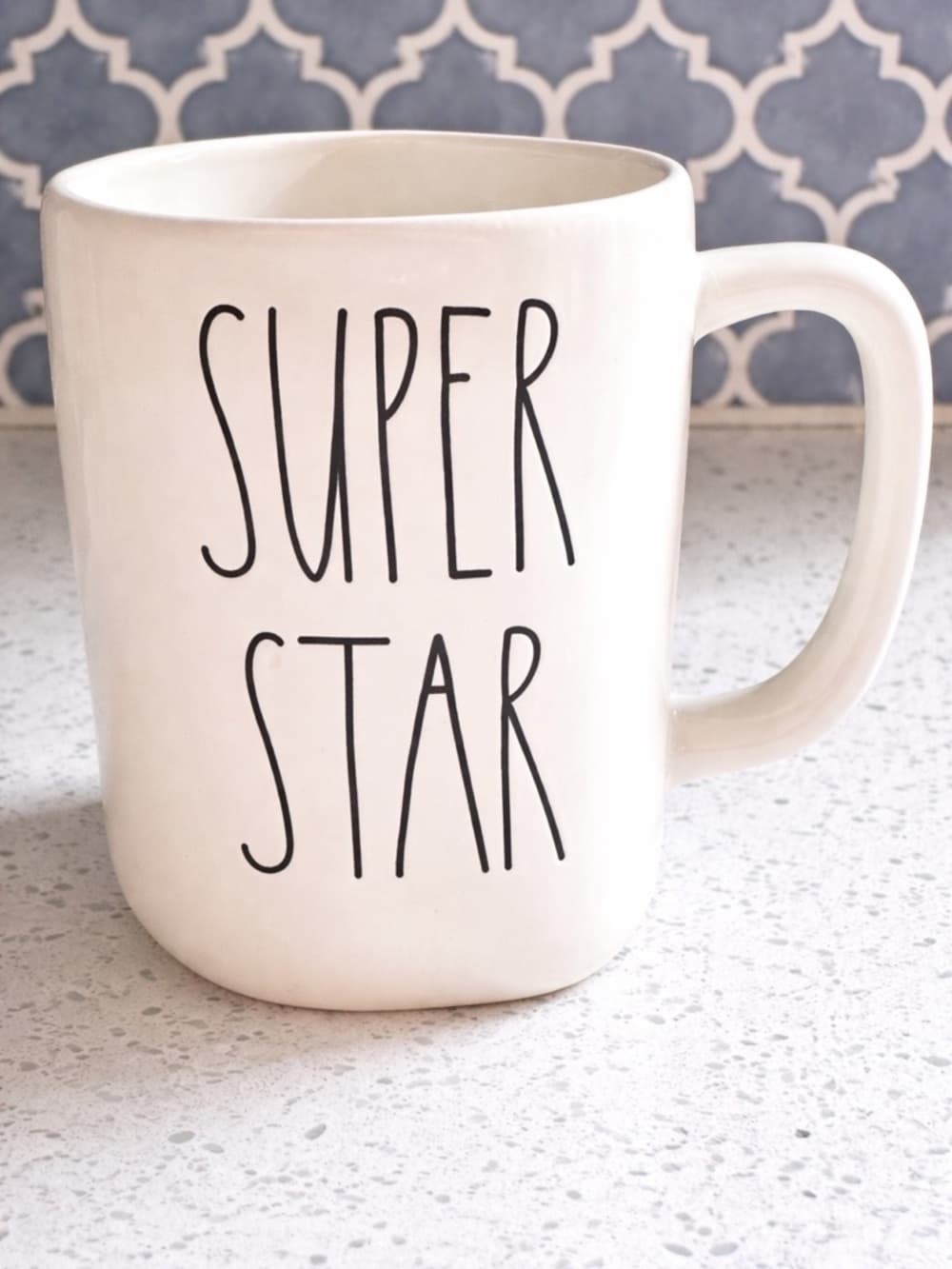 Rae Dunn SUPER STAR Coffee Mug Red Star Artisan Collection Large Stoneware