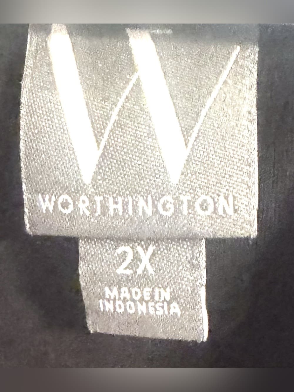 Worthington Women's Black Cotton Blend Short Sleeve Tee Relaxed Fit Plus Size 2X - Thumbnail 4