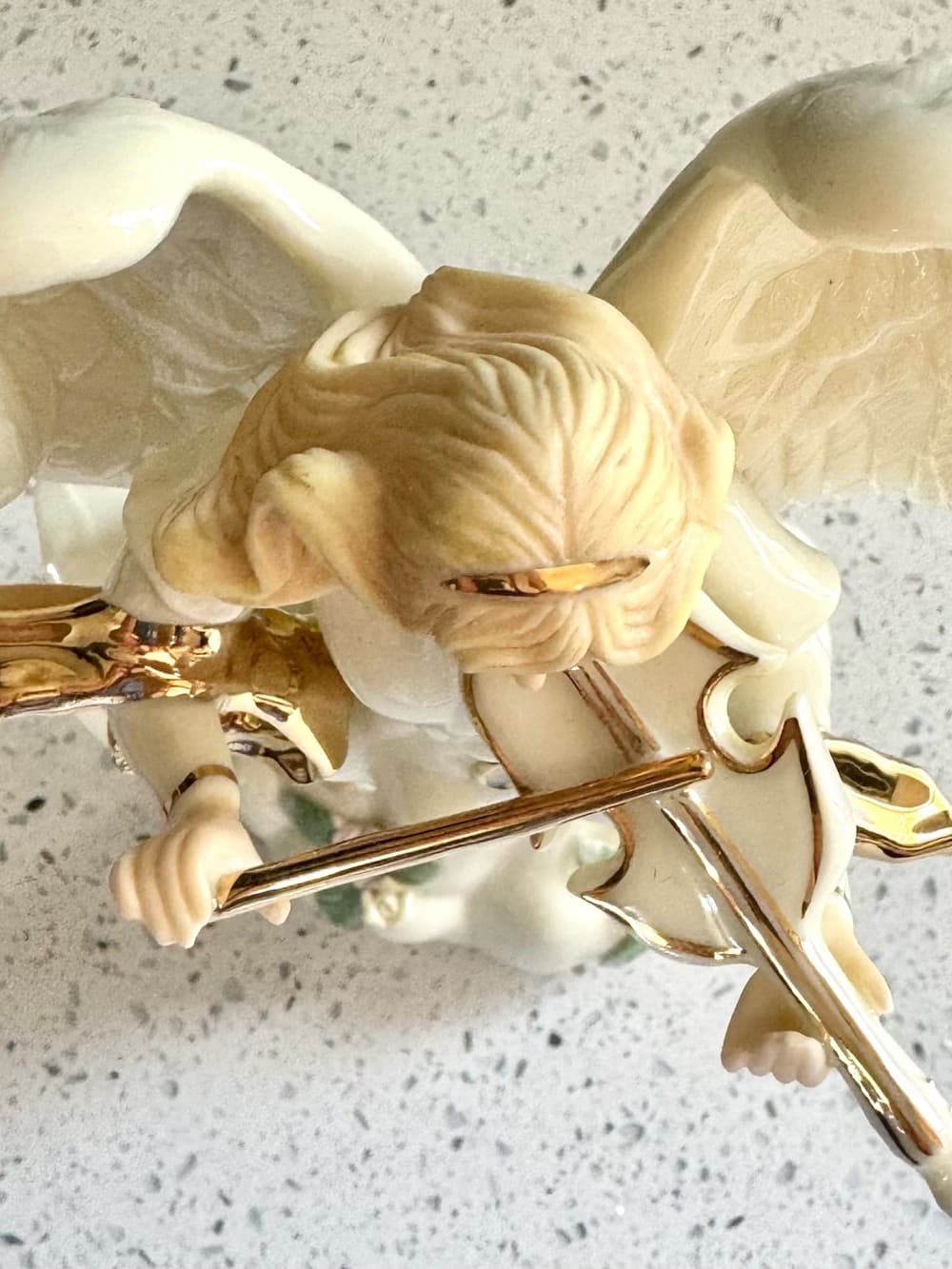 Sankyo Angel Violin Music Box Figurine 9.5 Inch - Thumbnail 3