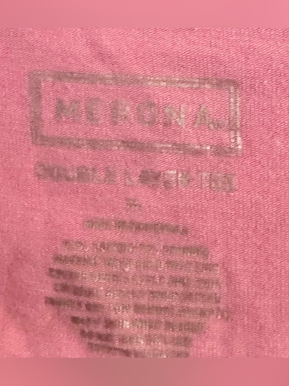 Merona Pink V-Neck Short Sleeve Tee M Casual Basic - Thumbnail 4