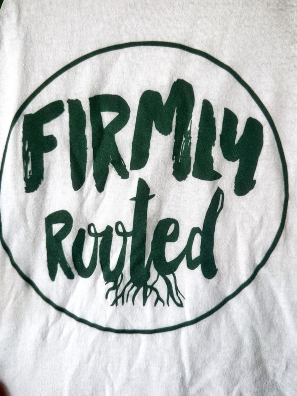 Augusta Sportswear Green White Raglan Baseball Tee M 3/4 Sleeve Graphic - Thumbnail 3