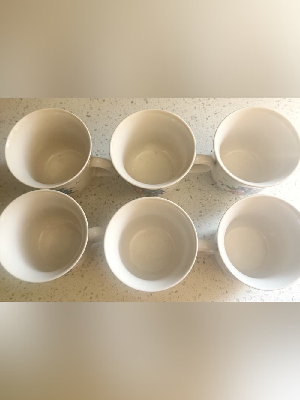 JMP Marketing Stoneware Floral Coffee Mugs Set of 6 Thailand - Thumbnail 2