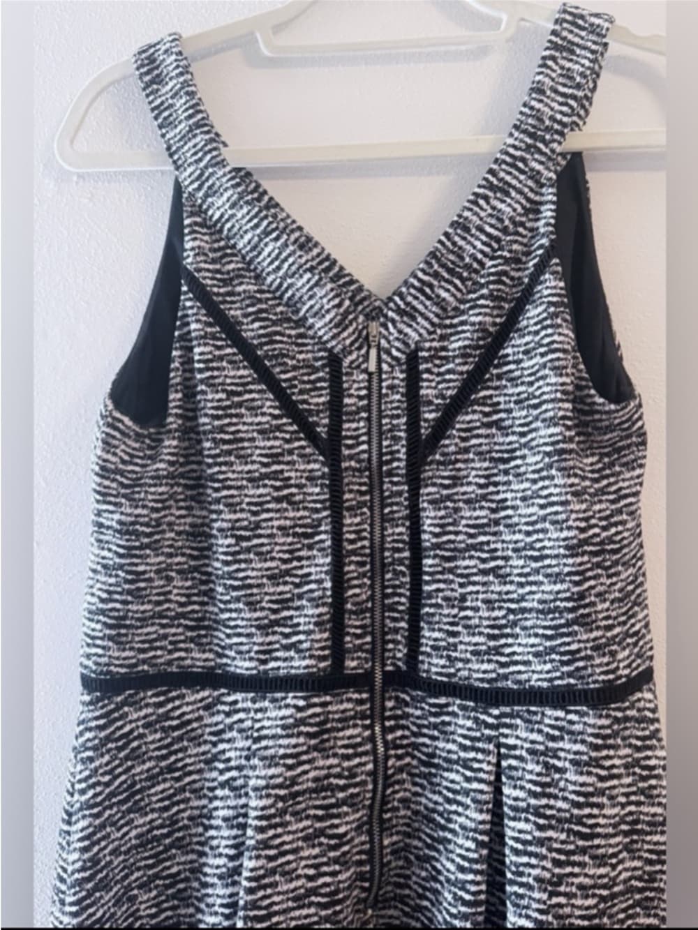 Mossimo Fit & Flare Mini Dress L Black Sleeveless Casual Stretch - Thumbnail 4