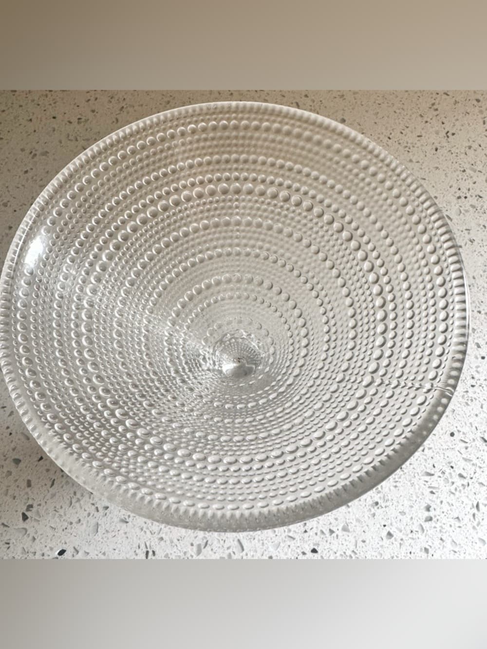 Vintage Clear Glass Hobnail Compote Pedestal Bowl Centerpiece Candy Dish - Thumbnail 2