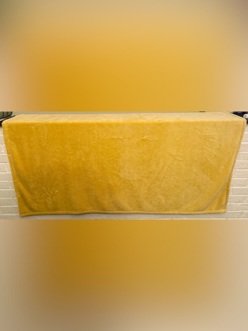 Morgan Home Mustard Yellow Throw Blanket Soft Plush 62x50 Cozy